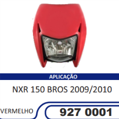 Carenagem Farol Completa Compatível NXR-150 Bros 2009/2010 (Vermelho) Sportive